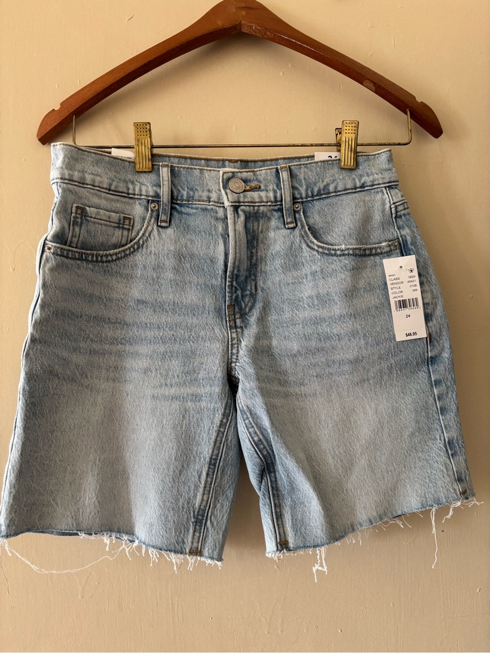 PacSun Light Wash Denim Bermuda Shorts